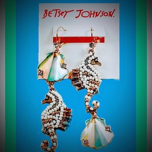 Betsey Johnson Seahorse earrings